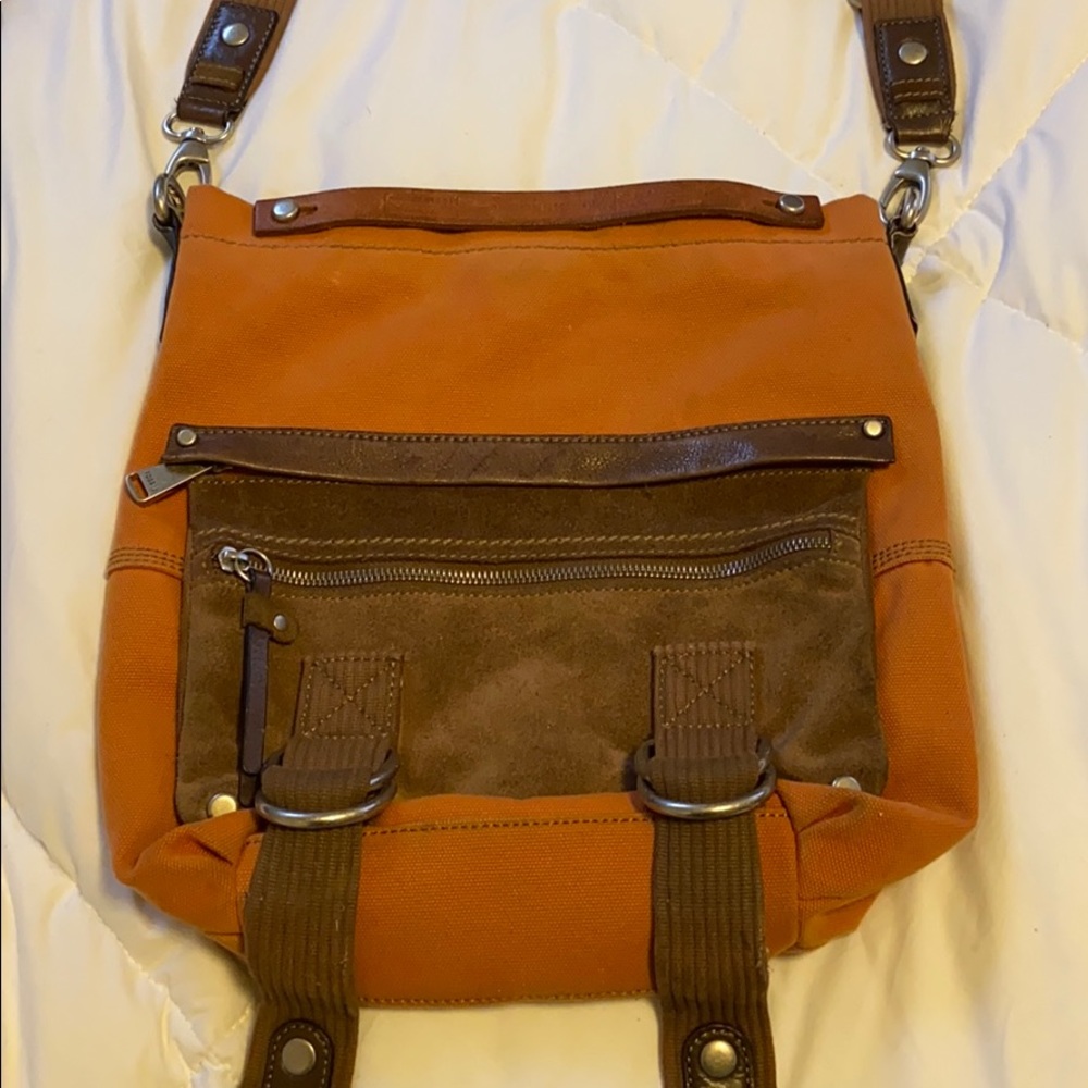 Fossil canvas sachel